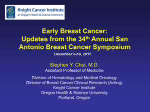Early Breast Cancer: Updates from the 34 Annual San Antonio Breast Cancer Symposium