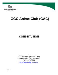 GGC Anime Club (GAC) CONSTITUTION