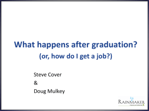 What happens after graduation? (or, how do I get a job?) &amp;
