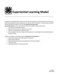 Experiential Learning Model ____________________________________________________________________________________