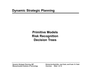 Dynamic Strategic Planning Primitive Models Risk Recognition Decision Trees