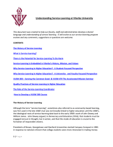 Understanding Service-Learning at Viterbo University