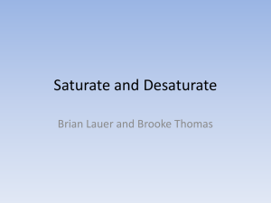 Saturate and Desaturate Brian Lauer and Brooke Thomas