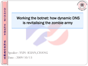 Working the botnet: how dynamic DNS is revitalising the zombie army