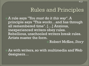 must works all remembered time&#34;. […] Anxious, inexperienced writers obey rules.