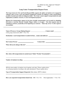 Lang Center Transportation Request Form