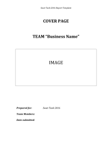 IMAGE  COVER PAGE TEAM “Business Name”
