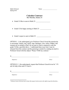 Calculus Contract