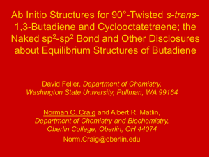 Ab Initio Structures for 90 -Twisted - 1,3-Butadiene and Cyclooctatetraene; the