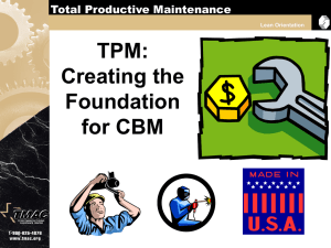 TPM: Creating the Foundation for CBM