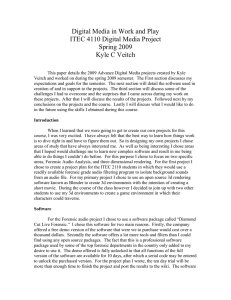 Digital Media in Work and Play ITEC 4110 Digital Media Project