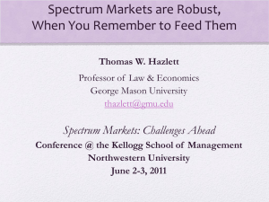Spectrum Markets are Robust, When You Remember to Feed Them