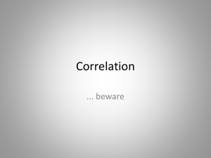 Correlation ... beware