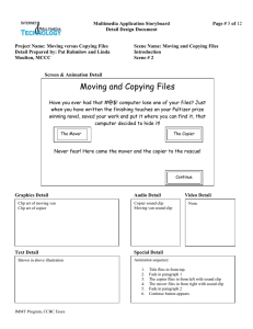 Multimedia Application Storyboard Page # Detail Design Document