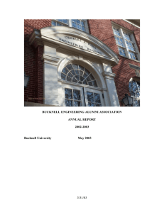 BUCKNELL ENGINEERING ALUMNI ASSOCIATION ANNUAL REPORT 2002-2003