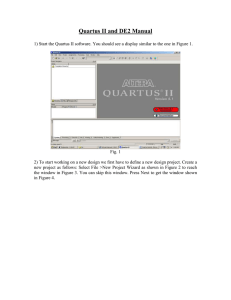 Quartus II and DE2 Manual