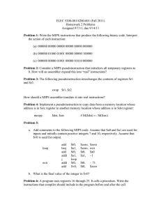 ELEC 5200-001/6200-001 (Fall 2011) Homework 2 Problems Assigned 9/7/11, due 9/14/11