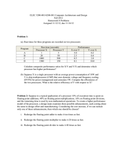 ELEC 5200-001/6200-001 Computer Architecture and Design Fall 2012 Homework 8 Problems