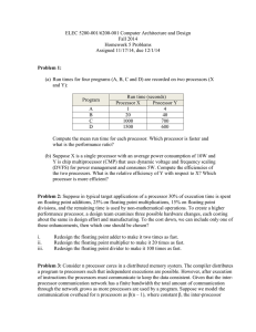 ELEC 5200-001/6200-001 Computer Architecture and Design Fall 2014 Homework 5 Problems