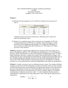 ELEC 5200-001/6200-001 Computer Architecture and Design Fall 2015 Homework 6 Problems