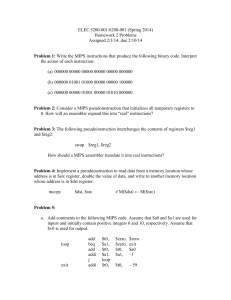 ELEC 5200-001/6200-001 (Spring 2014) Homework 2 Problems Assigned 2/3/14, due 2/10/14