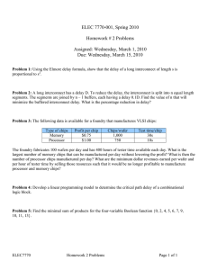 ELEC 7770-001, Spring 2010  Homework # 2 Problems