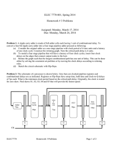 ELEC 7770-001, Spring 2014  Homework # 3 Problems