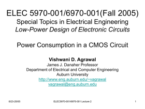 ELEC 5970-001/6970-001(Fall 2005) Special Topics in Electrical Engineering