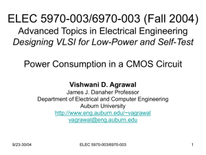 ELEC 5970-003/6970-003 (Fall 2004) Advanced Topics in Electrical Engineering