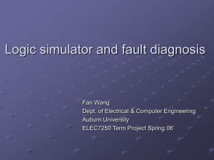 Logic simulator and fault diagnosis