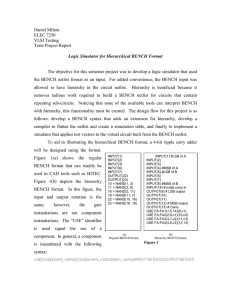 Daniel Milton ELEC 7250 VLSI Testing Term Project Report