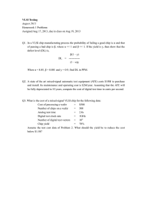VLSI Testing August 2013 Homework 1 Problems