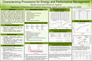 Characterizing Processors for Energy and Performance Management