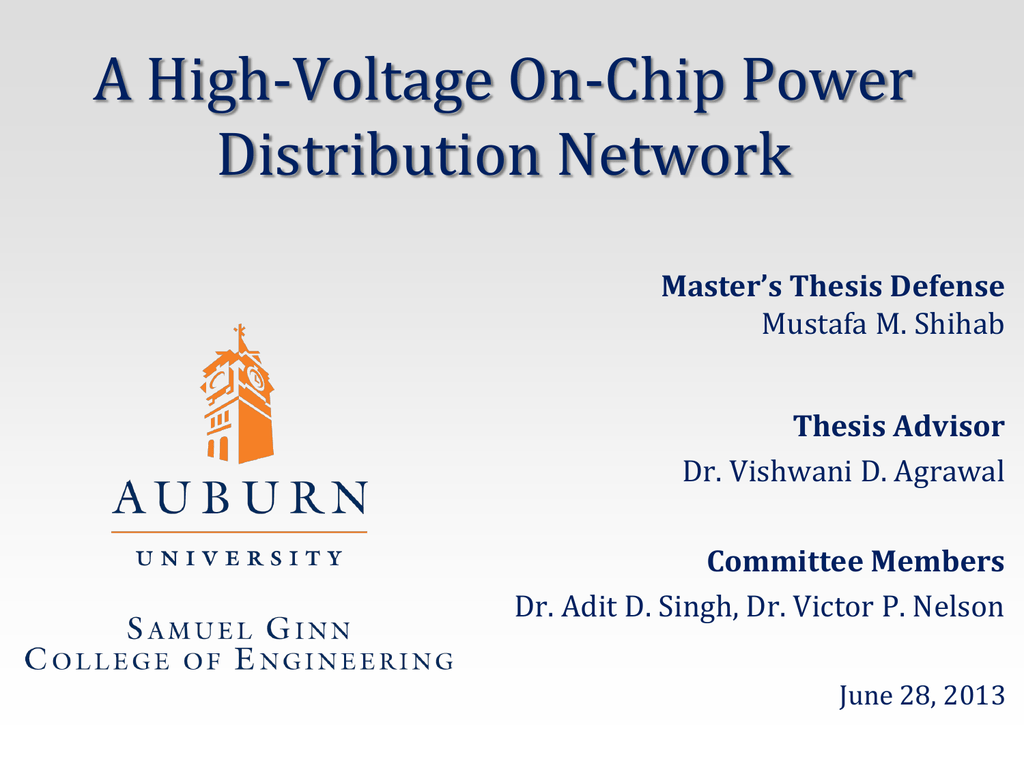 Power distribution thesis