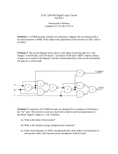 ELEC 2200-002 Digital Logic Circuits Fall 2014  Homework 8 Solution
