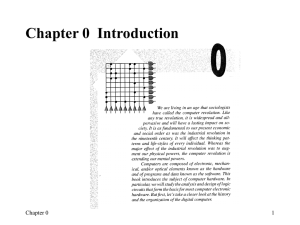 Chapter 0  Introduction Introduction Chapter 0 1