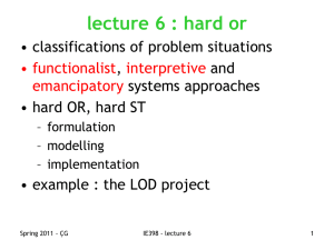 lecture 6 : hard or