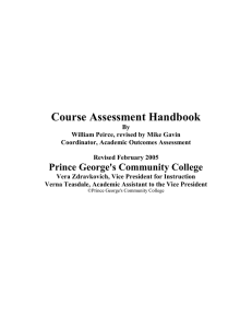 Course Assessment Handbook