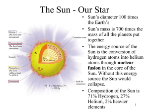 The Sun - Our Star