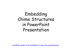 Embedding Chime Structures in PowerPoint Presentation
