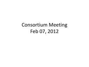 Consortium Meeting Feb 07, 2012