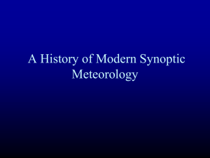 A History of Modern Synoptic Meteorology