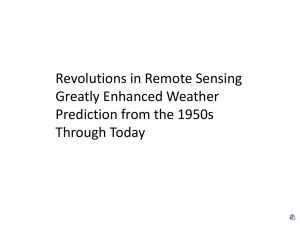 Revolutions in Remote Sensing Greatly Enhanced Weather Prediction from the 1950s Through Today