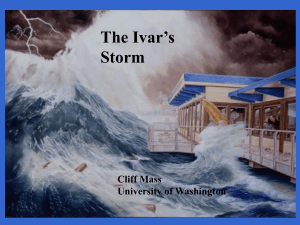 The Ivar’s Storm Cliff Mass University of Washington