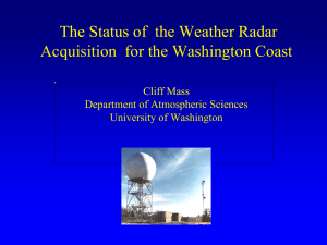 The Status of  the Weather Radar Cliff Mass