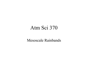 Atm Sci 370 Mesoscale Rainbands