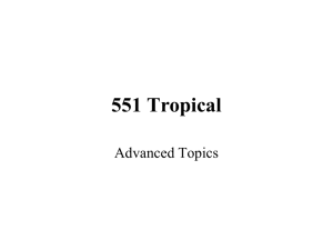 551 Tropical Advanced Topics