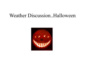 Weather Discussion..Halloween