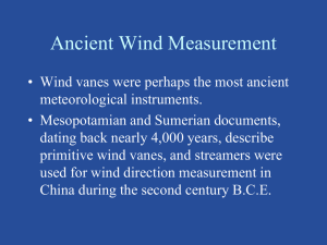 Ancient Wind Measurement