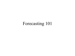 Forecasting 101